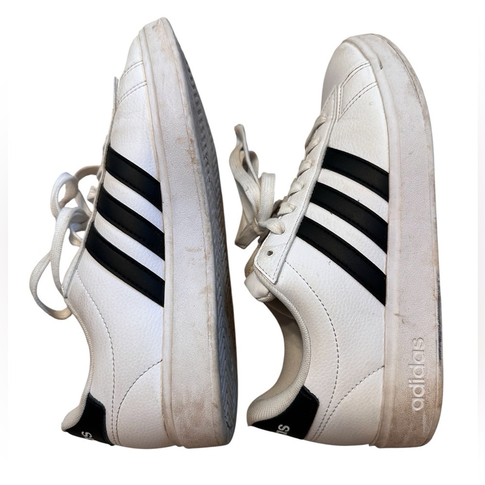adidas Grand Court sneakers, black stripes size 7 - Picture 4 of 7
